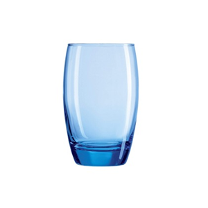 Waterglas blauw 35 cl per 33 stuks